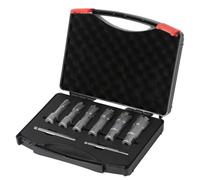 6Pcs TCT Annular Cutter Bits for Metalworking Use on For Iron and Stainless Steel Magnetic Drills Featuring Carbide Hollow Core Design