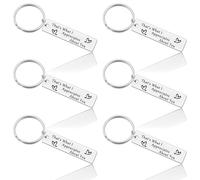 6Pcs Team Keyring Gift Coworker Keyring Gift Thank You Gift for Boss Leader Office Inspirational Gift for Women Colleague Employee Appreciation Gift Thank You Keyring Gift Employee Retirement Gift