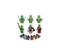 6pcs Teenage Mutant Ninja Turtles fit lego Minifigures Action Figure