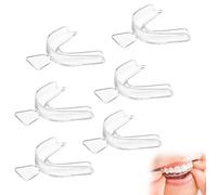 6PCS Teeth Whitening Trays Made of EVA Material Tasteless Non-Toxic Teeth Whitening Mouth Trays Wear Resistant Durable and Reusable for Cleaning Gum Shield for Bruxism Athletes