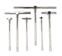 6Pcs Telescoping Gauge Set 8-150mm Hardened Steel Self-Centering for Bore Hole Slot Measurement in Engineering Workshops