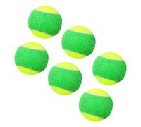 6PCS Tennis Training Balls,Pressure less Training Exercise Tennis Balls,Soft Rubber Cricket Ball for Beginners Youth Kids Pet Dog Training Practicing