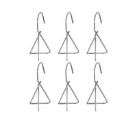 6PCS Terracotta Pots Hangers Flower Pot Hanger Hook Plant Hangers Metal Plant Wall Hanger for Garden Plants Silver