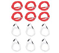 6Pcs Thermistor Wires with Terminal and 6Pcs 24V 40W Heating Rods, 3D Printer Hot End Kit with Insulated High - Temp Cables, Stainless Steel Cartridge Heater for Ender 3, Ender 3 P