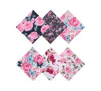 6PCS Thickened Glasses Cleaning Cloth Elegant Flower Design Microfiber Cleaning Cloth, Multi-Colored Eyeglass Lens Cleaning Cloths, Soft Wipes for Reusable Eyeglass and Phone Screens, 6.3 x 6.3 inches