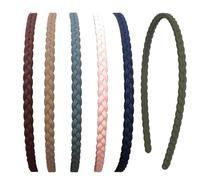 6Pcs Thin Headbands for Girls Women, Headband With Non-slip Teeth,Plastic Head Bands Combing Hairbands Hair Hoop Sport Hair Accessories for Girls, Teens and Women