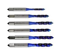 6Pcs Thread Tap Metric Spirals Machine Metric Threading Tool Screw Drill Bits Drill Bits Set for Metal High Speed Steel