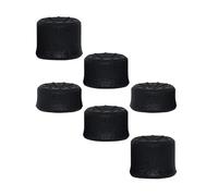 6PCS Thumb Grips Cap Set For PS5 Pro/PS5 slim/PS5 Gamepad Thumbstick Joystick Grip Caps Analog Stick Caps Cover (Black)