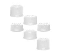 6PCS Thumb Grips Cap Set For PS5 Pro/PS5 slim/PS5 Gamepad Thumbstick Joystick Grip Caps Analog Stick Caps Cover (White)