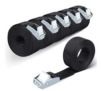 6Pcs Tie-Down Straps, Heavy Duty Lashing Straps 2m Tension Belts Ratchet Straps Luggage Straps Capacity 250KG with Metal Buckle for Motorcycles,Trucks,Cargo,Bicycles