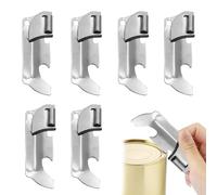 6Pcs Tin Opener Made of Stainless Steel Material is Hard and Not Easily Bent Tin Opener UK Compact and Exquisite Easy to Carry Can Opener Suitable for Opening Various Food Items for Carrying on Trips