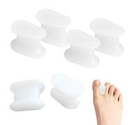 6PCS Toe Separator, Silicone Toe Spreaders, Bun/ion Gel Toe Spacers Separators, Toe Pain Relief for Curled Toes and Overlapping Toes, Bun/ion Corrector, Big Toe Straightener, Toe Splint Protectors