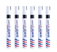 6Pcs Tombstone Marker Pen,Oil Based Paint Pens for Tombstone Repair,Waterproof Stone Marker Paint Pen,Fast-Drying Windproof Tombstone Touch-Up Pens for Stone,for Granite Headstone,Grave,Ceramic,Black