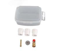 6PCS Torch Adapter Kit for WP17 18 26, Welding Torch Adapter Kit, Ceramic Red Copper Torch Mount Kit with Storage Box, Tig and Arc Welding Accessories for Carbon Steel and Low Allo