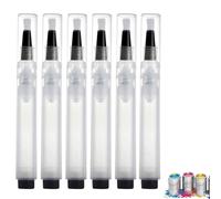 6pcs Touch up paint pen car touch up paint by registration Refillable for Walls, Multifunctional Repairer for Walls Wood Floors Cabinets Windows Doors Fillable Bristle Brushes