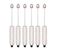 6Pcs Touching Screen Pen with Ballpoint Touching Screen Beadable Ballpoint for Student Adult Writing Tool