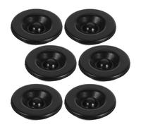 6pcs Trailer Hub Dust Cap Plug Rubber Black for Axle Wheel Bearing