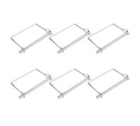 6pcs Trailer Lock Pin Stainless Steel Wire Hitch for Atv and Garden