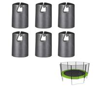 6pcs Trampoline Pole Cap Enclosures Trampoline Pole Caps, Trampolinen Pillar Rod End Protectors, Trampolinen Shell RodCap With Screw For 1.26 Inch Diameter TrampolinePoles