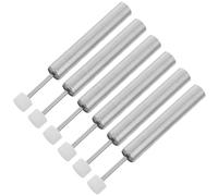 6pcs Trash Can Lid Damper 8.1x0.8x0.8cm Nickel-Plated Iron Soft Close | Hydraulic Piston Insert, Retrofit Upgrade for Bins and Pedal Cans, Kitchens or Bathrooms, Reduces Slamming