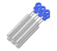 6pcs Trash Can Lid Damper Piston Replacement for Metal Bins, Blue | Stainless Steel and Plastic Build, Easy Installation, Quiet Closing for Bathrooms, Apartment Kitchens
