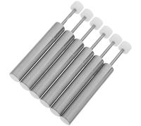 6pcs Trash Can Lid Soft-Close Damper Piston Replacement, 8.1x0.8x0.8cm | Nickel-plated Iron, Easy Installation, Finger Pinch Protection, for Swing-Top Bins in Bathrooms or Homes