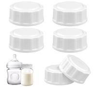 6pcs Travel Bottle Caps for Philips Avent, Baby Bottle Caps Bottle Lids Replacement Baby Bottle Lids Compatible with Avent Wide-Mouth Bottles