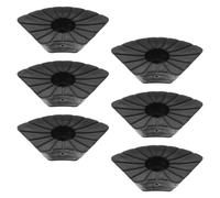 6pcs Trekking Pole Rubber Tip Protectors Anti-Slip Covers for Hiking | Protect Pole Tips, Easy Replacement, Black Rubber and Plastic, for Urban Sidewalks, Daily Use