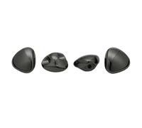 6Pcs Triangle Shaped Metal Buttons 11mm (Gun Black, 11 mm 6Pcs)