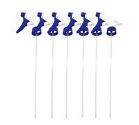 6PCS Trigger Sprayer Heavy Duty Replacement Nozzle with Mist Spray and Stream Sprayer Nozzles Head Plastic 28/400 Sprayer Tops Replacement Fit for Standard 8oz/16oz Bottle Home Garden Watering (Blue)