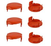 6Pcs Trimmer Spool Cover, Grass Trimmer Spool Cap Lawn Mower Part Replacement for FLYMO CONTOUR 500 700 600HD XT Power Plus Trim