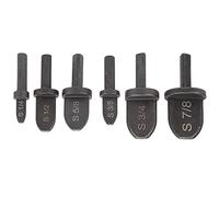 6Pcs Tube Expander Set, Round Handle Air Conditioner Pipe Extension Tool, Bearing Steel Copper Tube Flare Kit with 6 Sizes for Electric Drill, HVAC Installation Accessories