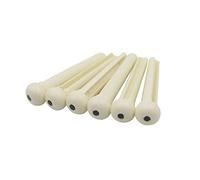 6pcs Tuning Tone Pegs Sustain String Nail Fixed Guitar Bridge Pin Replacement Parts Violin Replacement Part (Color : White)