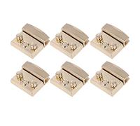 6pcs Turn Lock Clasps, Purse Making Beading Jewelry Making Gold Alloy Purse Buckle Fasteners Hardware DIY Craft Wallets