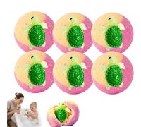 6PCS Turtle Bath Bombs, Bombs with Surprise Inside Turns into a Turtle, Handmade Natural Bath Bombs with Toys Inside, Organic and All Natural Ingredients Bubble Bath Bombs, Spa Fizzies Bath Bombs