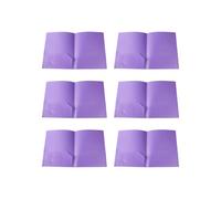 6Pcs Two-Pocket Folders 11.4x9.25Inch Presentation Folder Double Pocket File Organiser Holds 100 Sheets for File Folders
