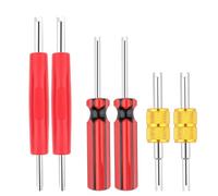 6Pcs Tyre Valve Core Removal Tool Kit for R134A R12 A/C HVAC Schrader Valve Stem, Single & Dual Head Valve Core Extractor Portable Tool for Car Truck Motorcycle Bicycle Electric Cars Air Conditioner