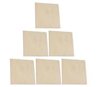 6pcs Unfinished Square Wood Sheets for DIY Craft Painting and Coloring