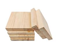 6PCS Unfinished Wood Square Blocks for Crafts, 6x6x1in Blank Wooden Squares Pine Wood Boards for Carving,DIY Wood Coasters,Painting & Burning