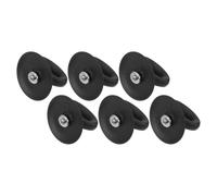 6pcs Universal Bakelite Pot Lid Handle Replacement with Pp Base Black