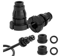 6PCS Universal Brake Clutch Slave Cylinder Repair Kit 1K0798741, Master Cylinder Oil Pipe Joint Clip Seal Gasket Set for VW Golf Bora Polo Jetta Santana and Skoda (Black, 6pcs)