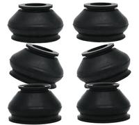 6pcs Universal Car Suspension Steering Ball Joint Rubber Dust Boot Cover Track Tie Turn Rods Rubber Dust Boot Cover