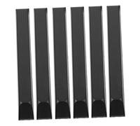 6pcs Universal Glossy Piano Keytops Replacement Parts Plastic Piano Keys for Key Repair Compatible Vertical Easy to Install Keyboard Tools