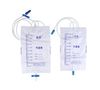 6PCS Urinary Drainage Bag 1000ml Catheter Leg Bag PVC Urine Collection Bags with Outlet Valves Anti-Backflow Urine Collection Bags for Men Women and The Elderly