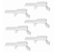 6pcs Valance Clip Vertical Blinds Dust Cover Holder Bracket for 1-1/2" (38mm) or 1-9/16" (39mm) Head Rails Across The Top