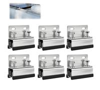 6pcs Van Roof Rack Mount Kit, 304 Stainless Steel Brackets, Compatible with ProMaster/Boxer/Ducato/Jumper Vans, Roof Mount Kit for RV Solar Panels