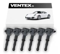 6pcs VENTEX® Ignition Coil Pack VXS1706 compatible with Porsche 911 996 997 986 987