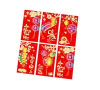 6PCS Vietnamese Horse Red Packets 2026 Spacious Festival Envelopes for New Year Money Gifts Vietnamese Culture Lunars New Year Angpao