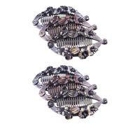 6pcs Vintage Banana Hair Clip Fish Shape Plastic Hair Accessory