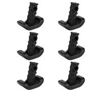 6pcs Walker Ski Glides 4302 for EZ Fold-N-Go, Walker Feet Stander Replacement Accessories Compatible with EZ Fold-N-Go and Able Life Space Saver Frame (Black)